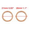 X AUTOHAUX 10 Pcs 21mm Inner Diameter Flat Copper Washers