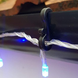 S4U Plastic Gutter Hooks Multi Pack Outdoor Christmas Lights S Clips for Securing String Lights Icicle Lights (60 Pack)