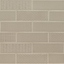 MSI Urbano Warm Concrete 3D Mix 4 Inch x 12 Inch Glossy Ceramic Subway Wall Tile for Bathroom, Kitchen Backsplash, Accent Wall, and Shower