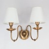 Aiwen 2-Light Bedroom Wall Lamps Polished Solid Brass Finish Wall