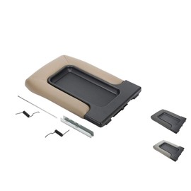VeCarTech Center Console Lid/Cover Armrest Repair Kit Compatible with 99-07 Chevy Silverado,Tahoe,Suburban,Avalanche,GMC Sierra,Yukon,Escalade-Replaces 19127364,19127365,19127366, Dark Beige