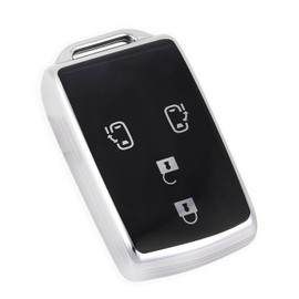 [YANMW] Tanto Key Case, Compatible with Daihatsu Tant Custom Key Cover, Wake Smart Key Case, silver black