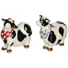 Appletree Design Barn Yard Cow Salt and Pepper Set, 3-1/4-Inch,