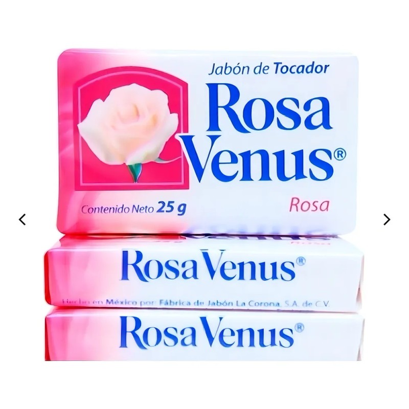 Jabón Tocador Rosa Venus 25g La Corona Antibacterial