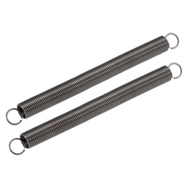 sourcing map Compression Spring,10mm OD,1mm Wire Size,204mm Extended Length,120mm Free Length,Spring Steel,1.5kg Load Capacity,Grey 2pcs