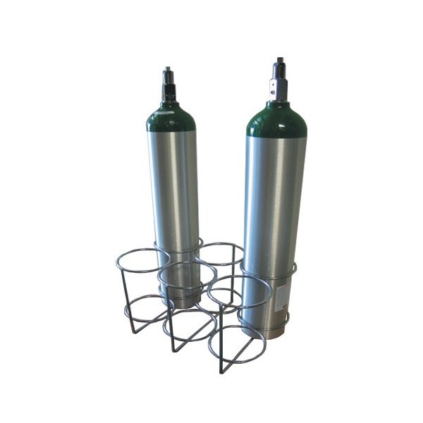 6 Oxygen Tank Cylinder Rack (Sizes, E, D, C, or M9)