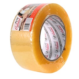 Plus Calidad Transparentes Klebeband für Verpackung von Umschlägen und Kartons für Versand- und Umzugskartons, für sichere, starke und robuste Pakete (48 mm x 130 m, transparent, 1 Rolle)