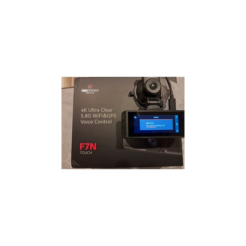 REDTIGER F7NT 128G Dash Camera 4K Front and Rear,Touch Screen
