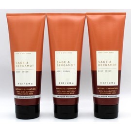 3 SAGE & BERGAMOT ULTIMATE HYDRATION BATH BODY CREAM FOR MEN