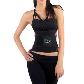 I LOVE SHAPE | Cinturon Entrenador para Mujer con Apoyo Lumbar Inferior (Rosa-G/XG) - 2017