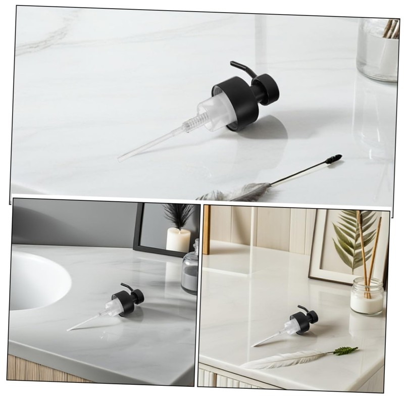 KONTONTY 2pcs Liquid Pump Dispenser Replacement Stainless Steel Soap Pump