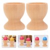 Toddmomy 24Pcs Wooden Egg Cups Easter Egg Cup Wood Egg
