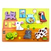 RB&G Wooden Puzzle with Large Pieces - Pets Puzzle for