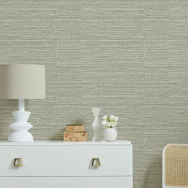 17.3 x 196.8 Neutral Straw Wallpaper Grasscloth Contact Paper Peel and Stick Modern Farmhouse Wallpaper Self Adhesive Removable Wallpaper for Walls Furniture Covering Vinyl Rolls