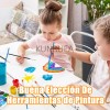 Kunruea Set 200 Pinceles Para Dibujo Acuarela Acrílico Oleo Gouache