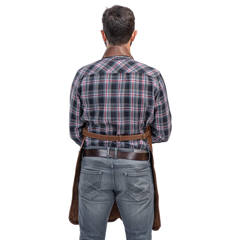 Premium Leather Apron - Full Leather handcrafted BBQ, Working, Barber