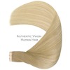WENNALIFE Tape in Hair Extensions Human Hair, 20pcs 50g 18