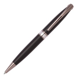 Cerruti 1881 Ballpoint Pen Abbey Matt Black | Iconic Writing Instrument | Blue Ink | Gift Box
