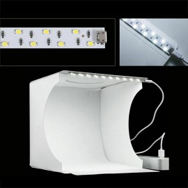 Unbranded Shooting Tent Lightbox Backdrops Photography USB Studio Kit LED Folding -40x40cm - 40x40cm