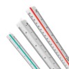 SPRHR 3 Pieces Triangular Ruler, Metric Scale Ruler, 1/100 1/200