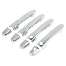 HEROFFIX 1 Set Car Door Handle Cover for Honda CR-V 2012-2016 Outside Silver Tone ABS