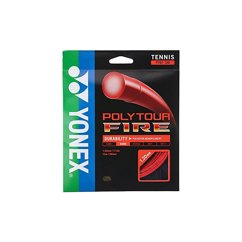 Yonex Poly Tour Fire 125 Red Tennis String (2 Sets)