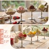 Reallnaive 4 Set Stainless Steel Ice Cream Cup with Forks