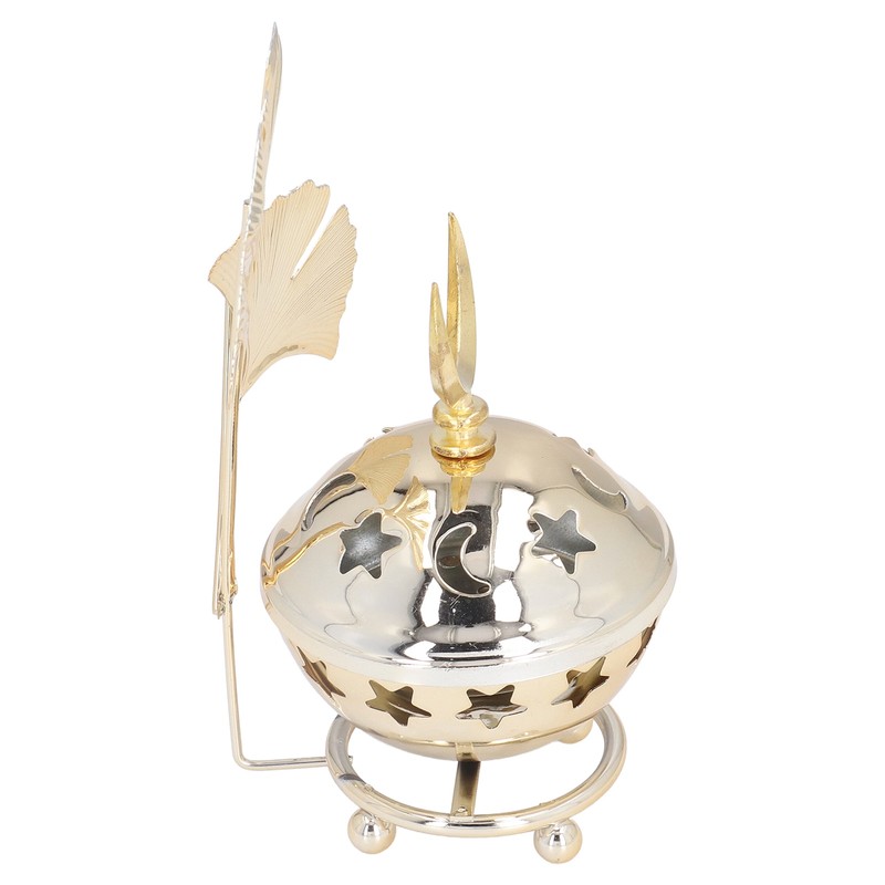 Candle Holder Arabian Star Moon Ginkgo Shape Metal Candle Holder