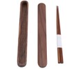 Portable Wooden Reusable Chopsticks Storage Case Box Chop Sticks Pack
