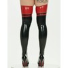 Mobbunny Thigh Stockings Shiny Color Matching PU Elastic Shaping Stretchy