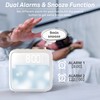 AIRIVO Alarm Clock Night Lights, Built-in Battery Alarm Clock for
