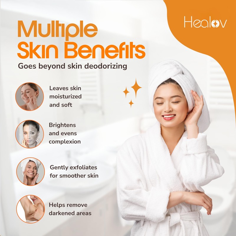 Healov Persimmon Body Wash for Body Odor Control – Natural
