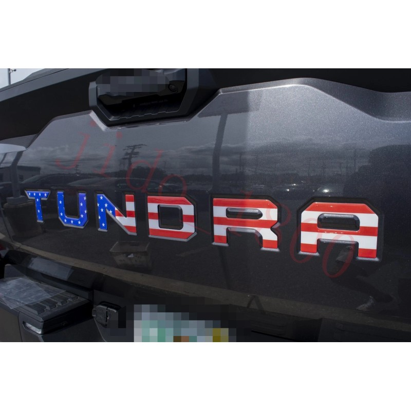 1900 Color Flag letters compatible with TOYOTA TUNDRA 2022 23