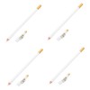 Healeved 4pcs Set White Barber Pencil Set with Sharpener Eyebrow