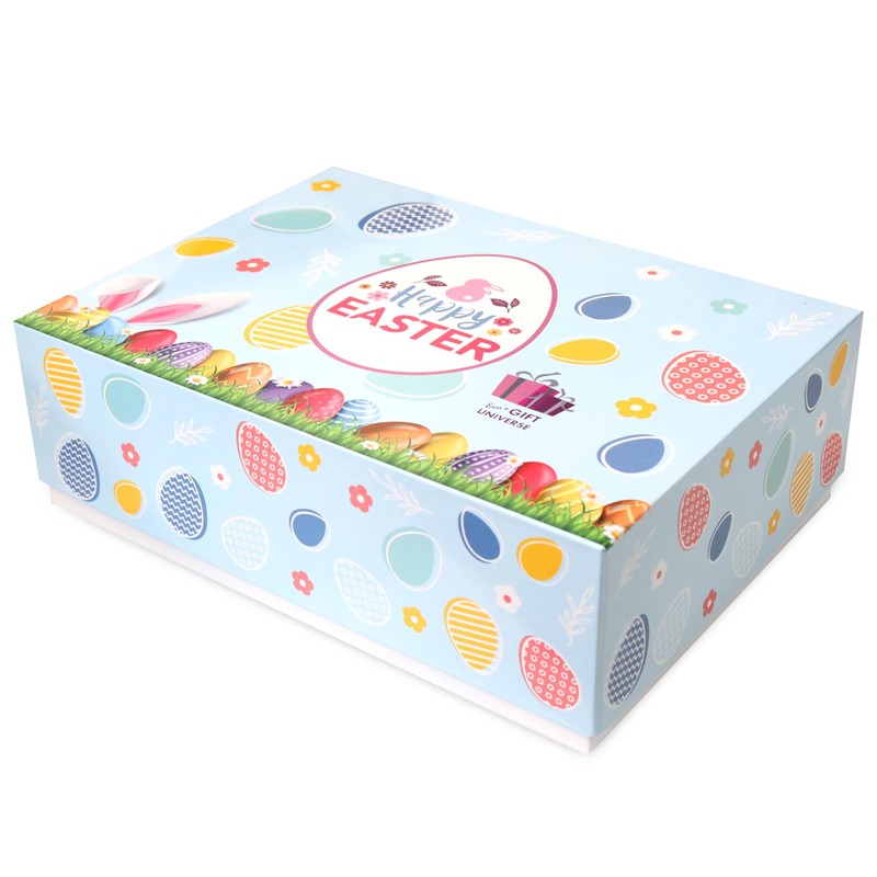 Easter Care Package Blue Box (52 Count) Filled with Candy