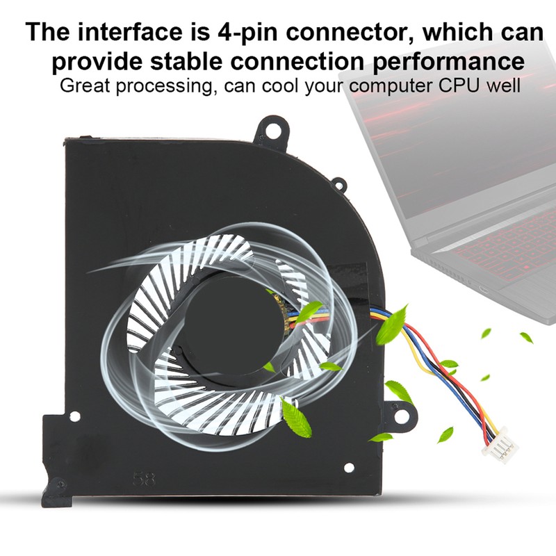 CPU Cooling Fan High Quality Fit for GS65 Stealth GS65VR
