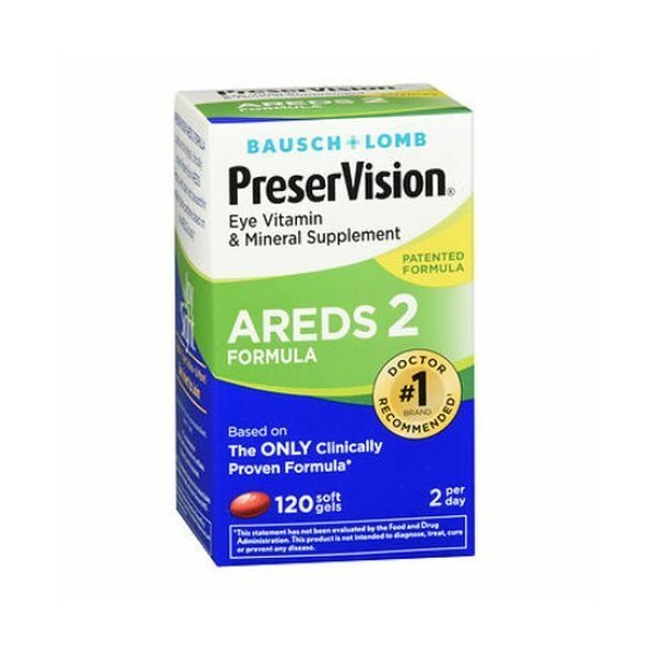 Bausch & Lomb PreserVision AREDS 2 Formula 120 Softgels