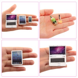 Barwawa 30cm Doll Computer Doll Cell Phone Accessories for 1/6 Dolls 6 Set(White)