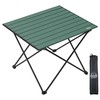 EHHLY Portable Folding Camping Table, Large Compact Aluminum Beach Picnic
