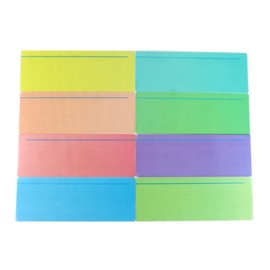 8 Pieces Reading Guide Strips Marking Stripes Coloured Overlays Bookmark Aid for Children, Teachers, Dyslexia People, Reading Beginners