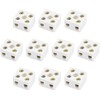 BOXONLY 2 Way High Temp Wire Connectors,Ceramic Connector for Wiring,21.5x19.5x14.2mm,10pcs
