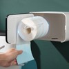 Wall Mounted Tissue Box Dual Paper Outlet Waterproof and Moistureproof