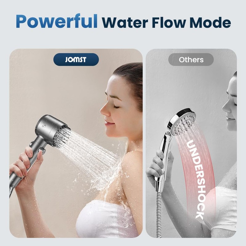 JOMST Filtered Shower Head with Handheld,High Pressure Shower Head 4