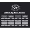 Double Ply Titan Knee Sleeves Supportive Elastic Polyester Blend Knee