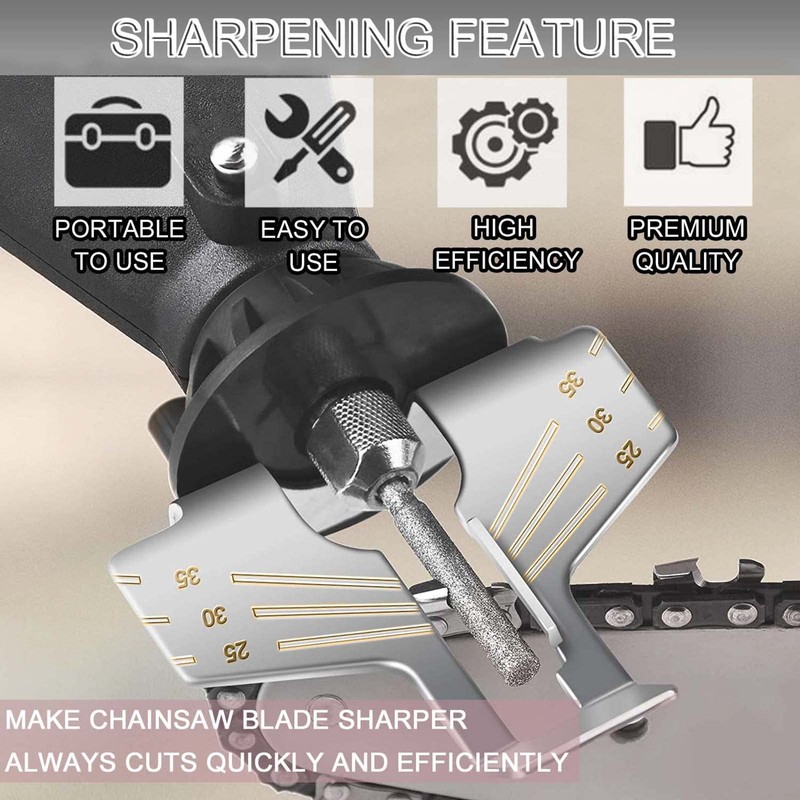 Chainsaw Sharpening Attachment Kit - 20Pcs Chain Saw Blade Teeth