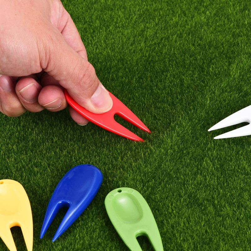 PATIKIL Golf Divot Tool, 10 Pack Plastic Golf Repair Tool