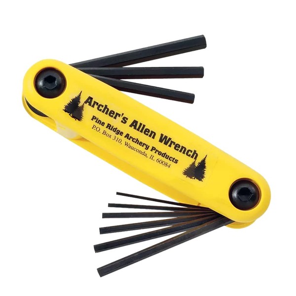 Pine Ridge Archery Archer's Allen Wrench Set and Holster Combo Kit, Yellow