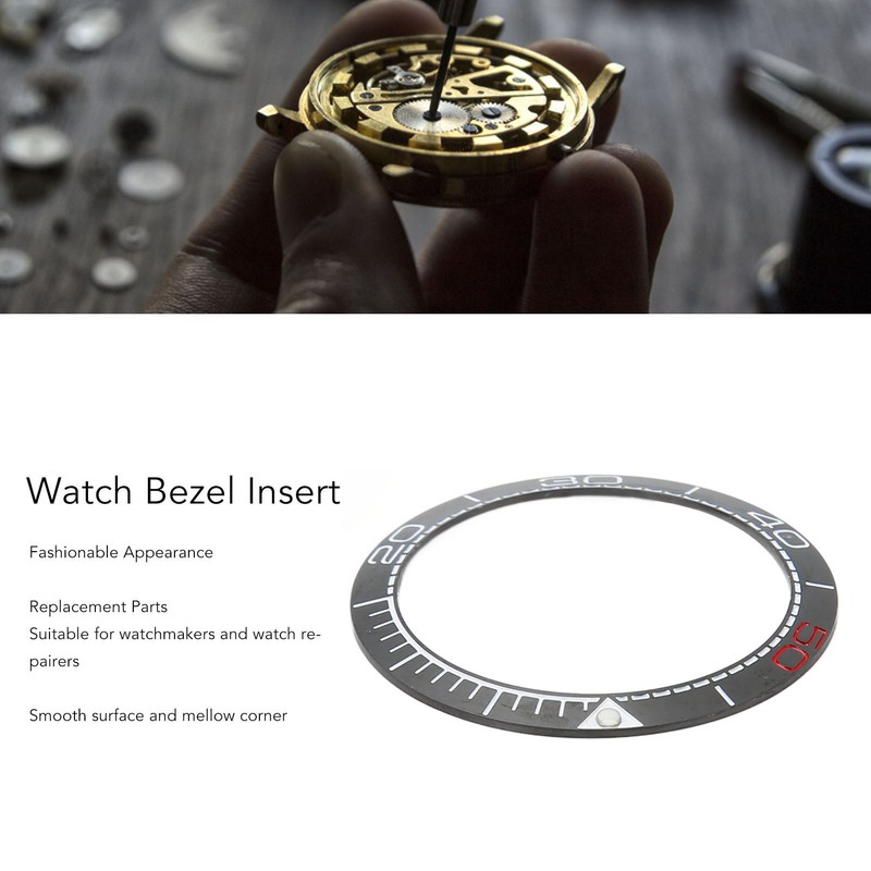 Professional Watch Bezel Insert 38mm Ceramic Watch Bezel Ring Repair