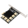 PCI E 1 to 6 Riser Card IC Heat Sink