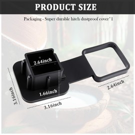 Tow Hitch Covers for 2" Trailers Hitches Port,Soft Trailer Hitch Cover for Blocking Dust from Entering Hook Port Interior,Professional Trailer Accessories Towing Hitches Covers
